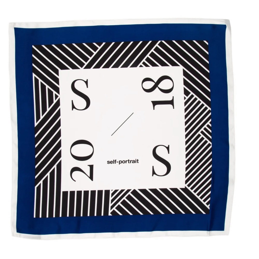 Self Portrait silk scarf